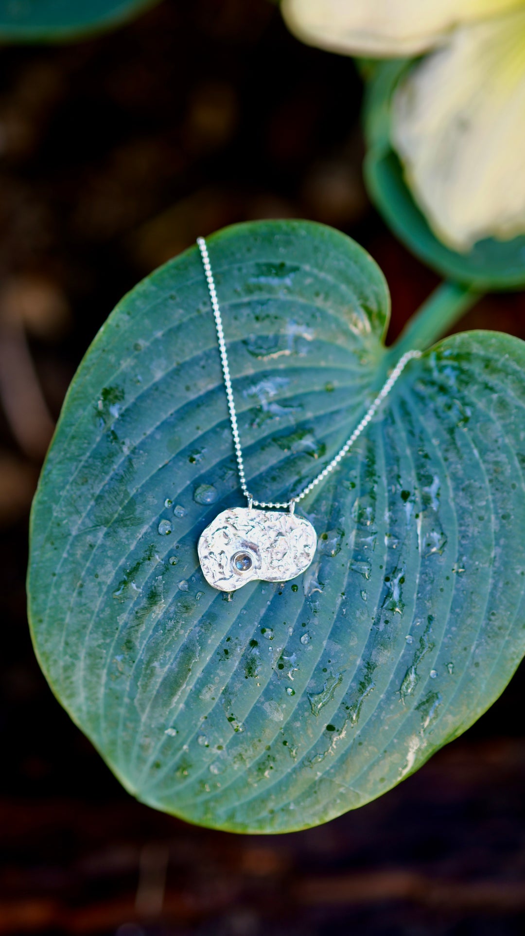 Silver necklace Nerine with labradorite ~ Ag 925/1000